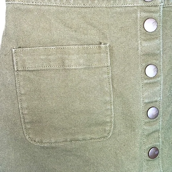 Madewell Raw-Hem A-Line Mini Skirt in Kale - Picture 5 of 6
